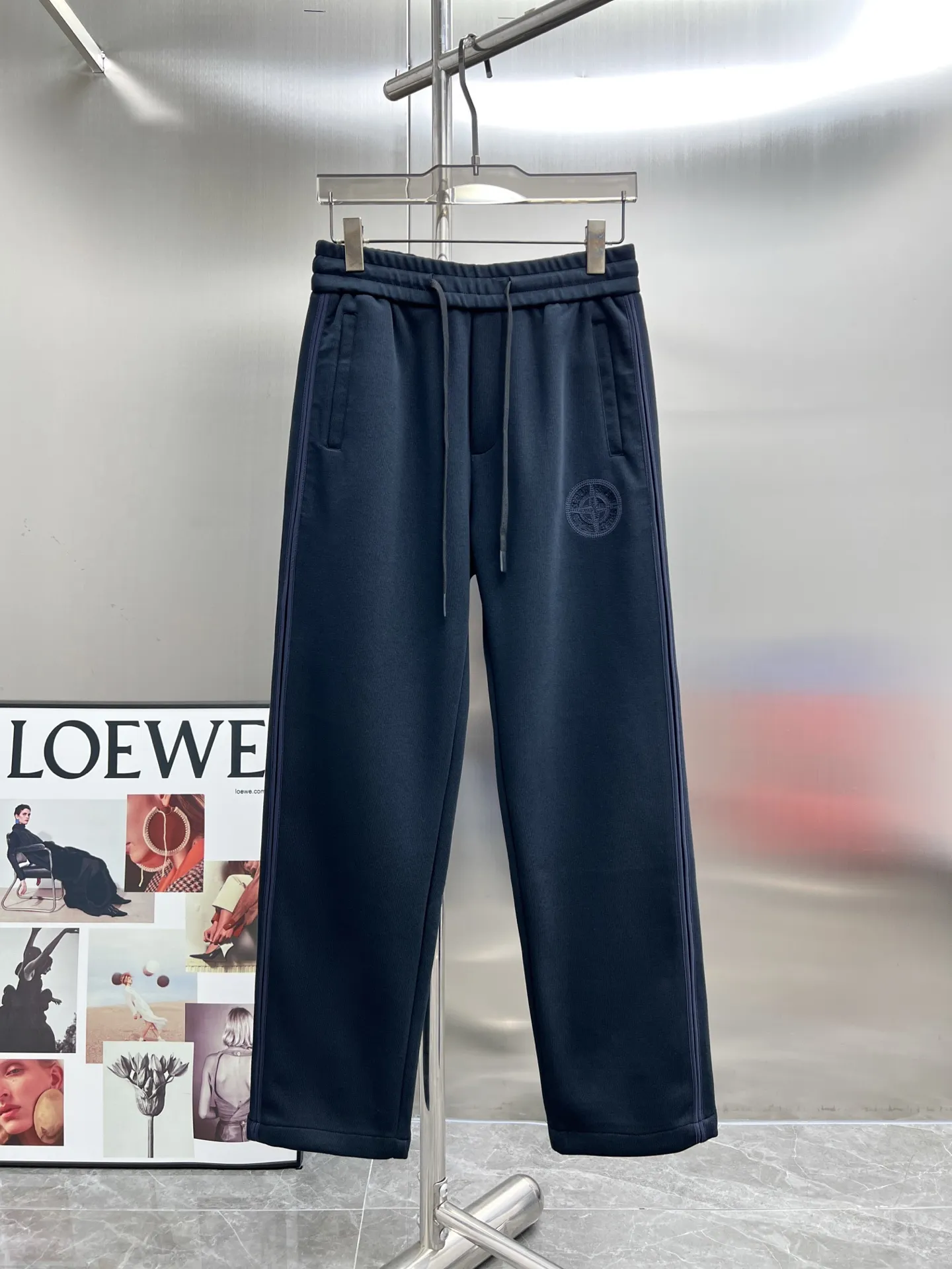 P300 NEW2025 Autumn and Winter New Casual Pants Exclusive Customized Fabric Color: Black and Blue SIZE: M-4XL